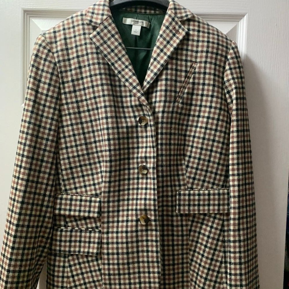 Checked Wool Blazer